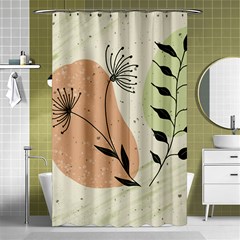 Flora Floral Flower Nature Plant Doodle Shower Curtain 48  X 72  (small) 