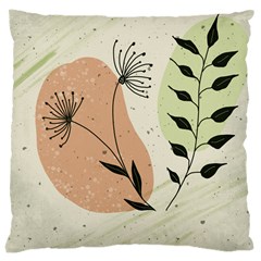 Flora Floral Flower Nature Plant Doodle Large Cushion Case (two Sides)