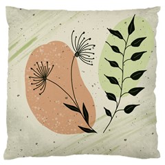 Flora Floral Flower Nature Plant Doodle Standard Premium Plush Fleece Cushion Case (one Side)