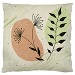 Flora Floral Flower Nature Plant Doodle Large Premium Plush Fleece Cushion Case (One Side) Front