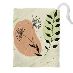 Flora Floral Flower Nature Plant Doodle Drawstring Pouch (5xl)