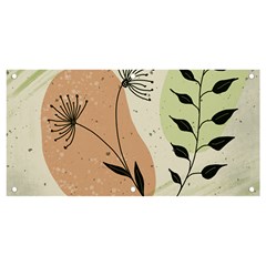 Flora Floral Flower Nature Plant Doodle Banner And Sign 4  X 2 