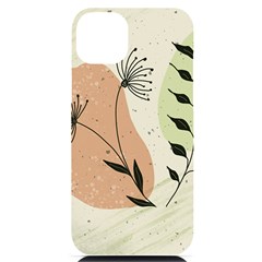 Flora Floral Flower Nature Plant Doodle Iphone 14 Plus Black Uv Print Case by Maspions