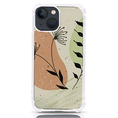 Flora Floral Flower Nature Plant Doodle Iphone 13 Mini Tpu Uv Print Case by Maspions