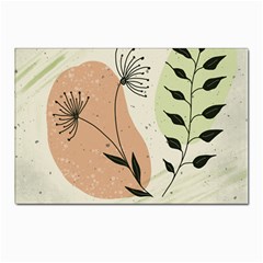 Flora Floral Flower Nature Plant Doodle Postcard 4 x 6  (pkg Of 10)