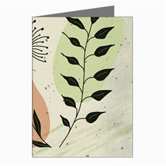 Flora Floral Flower Nature Plant Doodle Greeting Cards (pkg Of 8)