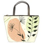 Flora Floral Flower Nature Plant Doodle Bucket Bag Front