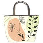 Flora Floral Flower Nature Plant Doodle Bucket Bag Back