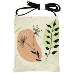 Flora Floral Flower Nature Plant Doodle Shoulder Sling Bag