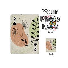 Flora Floral Flower Nature Plant Doodle Playing Cards 54 Designs (mini)