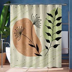 Flora Floral Flower Nature Plant Doodle Shower Curtain 60  X 72  (medium)  by Maspions