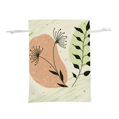 Flora Floral Flower Nature Plant Doodle Lightweight Drawstring Pouch (l)