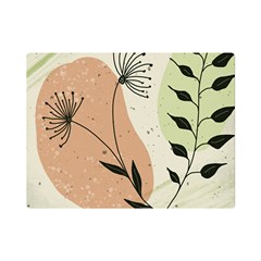 Flora Floral Flower Nature Plant Doodle Premium Plush Fleece Blanket (mini)