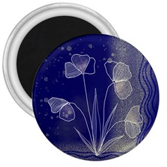 Flower Nature Abstract Art 3  Magnets