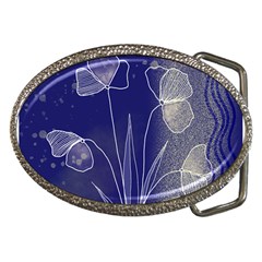 Flower Nature Abstract Art Belt Buckles