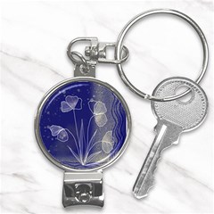 Flower Nature Abstract Art Nail Clippers Key Chain