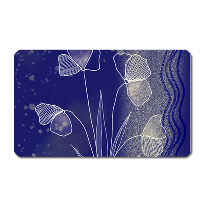 Flower Nature Abstract Art Magnet (Rectangular)