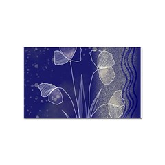 Flower Nature Abstract Art Sticker Rectangular (100 Pack)