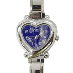 Flower Nature Abstract Art Heart Italian Charm Watch