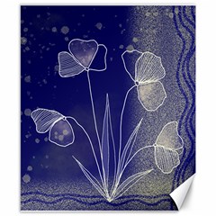 Flower Nature Abstract Art Canvas 8  X 10 