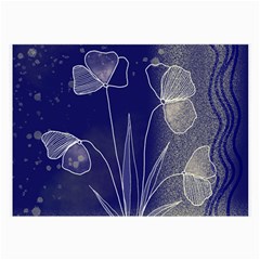 Flower Nature Abstract Art Large Glasses Cloth (2 Sides)