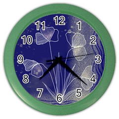 Flower Nature Abstract Art Color Wall Clock