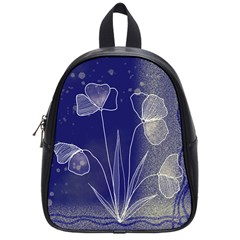 Flower Nature Abstract Art School Bag (small)