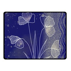 Flower Nature Abstract Art Fleece Blanket (small)