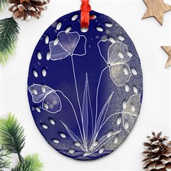 Flower Nature Abstract Art Ornament (oval Filigree)