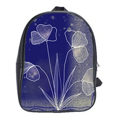 Flower Nature Abstract Art School Bag (xl)