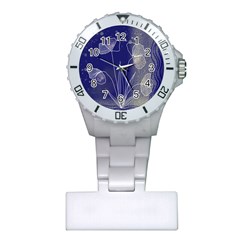 Flower Nature Abstract Art Plastic Nurses Watch