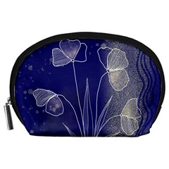 Flower Nature Abstract Art Accessory Pouch (large) by Maspions