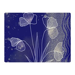 Flower Nature Abstract Art Two Sides Premium Plush Fleece Blanket (mini)