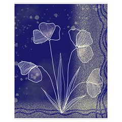 Flower Nature Abstract Art Drawstring Bag (small)