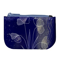 Flower Nature Abstract Art Large Coin Purse by Maspions