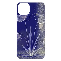 Flower Nature Abstract Art Iphone 14 Plus Black Uv Print Case by Maspions