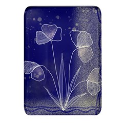 Flower Nature Abstract Art Rectangular Glass Fridge Magnet (4 Pack) by Maspions