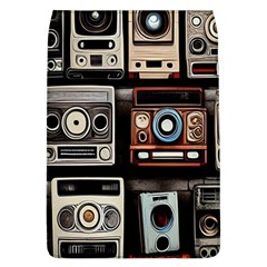 Retro Cameras Old Vintage Antique Technology Wallpaper Retrospective Removable Flap Cover (l) by Grandong