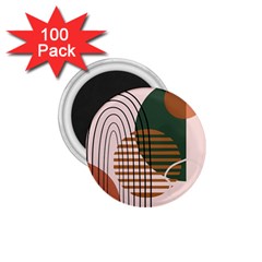 Line Forms Art Drawing Background 1 75  Magnets (100 Pack) 