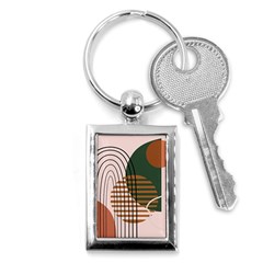 Line Forms Art Drawing Background Key Chain (rectangle)