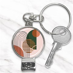 Line Forms Art Drawing Background Nail Clippers Key Chain