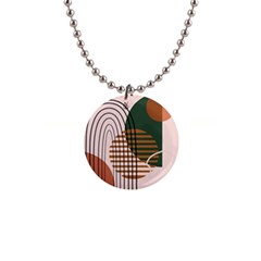 Line Forms Art Drawing Background 1  Button Necklace by Maspions