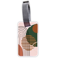 Line Forms Art Drawing Background Luggage Tag (one Side) by Maspions