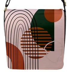 Line Forms Art Drawing Background Flap Closure Messenger Bag (s)