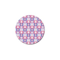 Flower Art Pattern Geometric Golf Ball Marker (4 Pack)