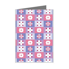 Flower Art Pattern Geometric Mini Greeting Card