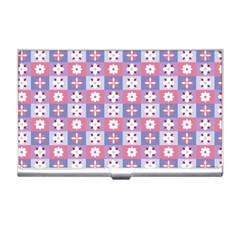 Flower Art Pattern Geometric Business Card Holder