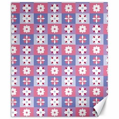 Flower Art Pattern Geometric Canvas 8  X 10 