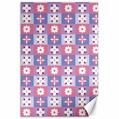 Flower Art Pattern Geometric Canvas 20  X 30 