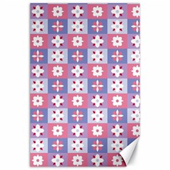 Flower Art Pattern Geometric Canvas 24  X 36 